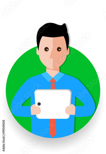 business man cartoon icon vector illustration avatar