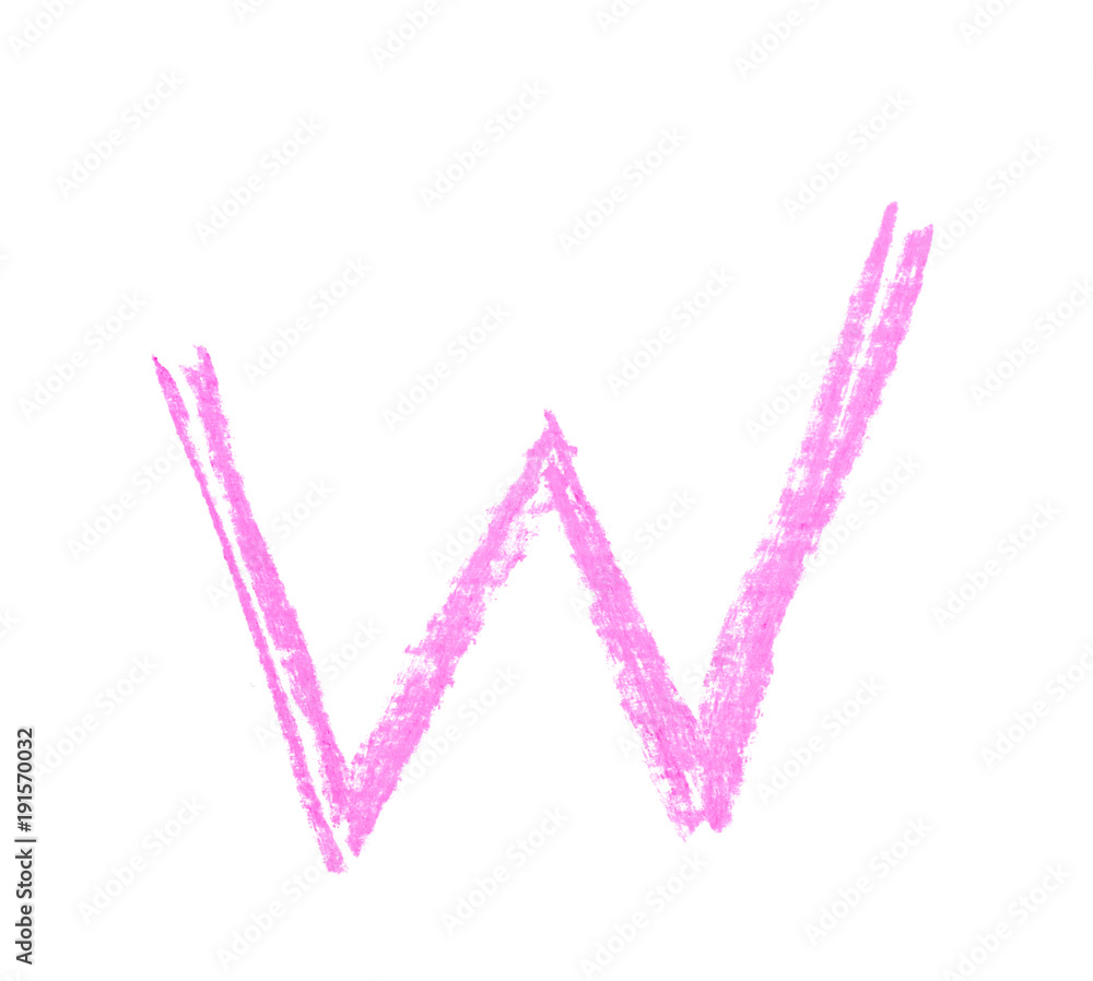 Single hand drawn letter isolated Single hand drawn letter isolated