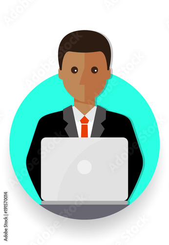 business man cartoon icon vector illustration avatar