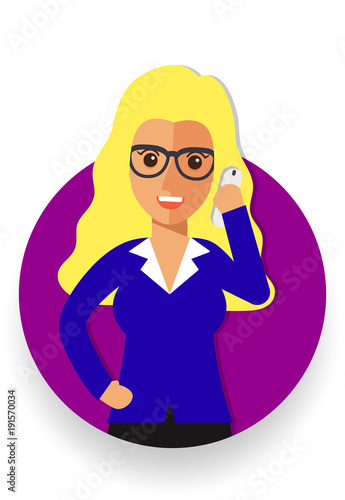 business woman cartoon icon vector illustration avatar