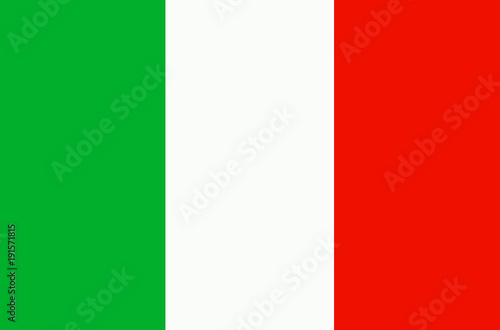 Bright background with flag of Italy.
