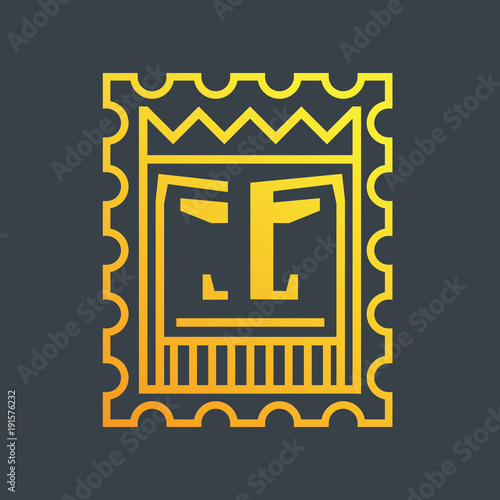 Sign in the form of a king