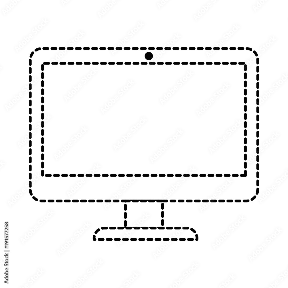 Fototapeta monitor computer isolated icon vector illustration design