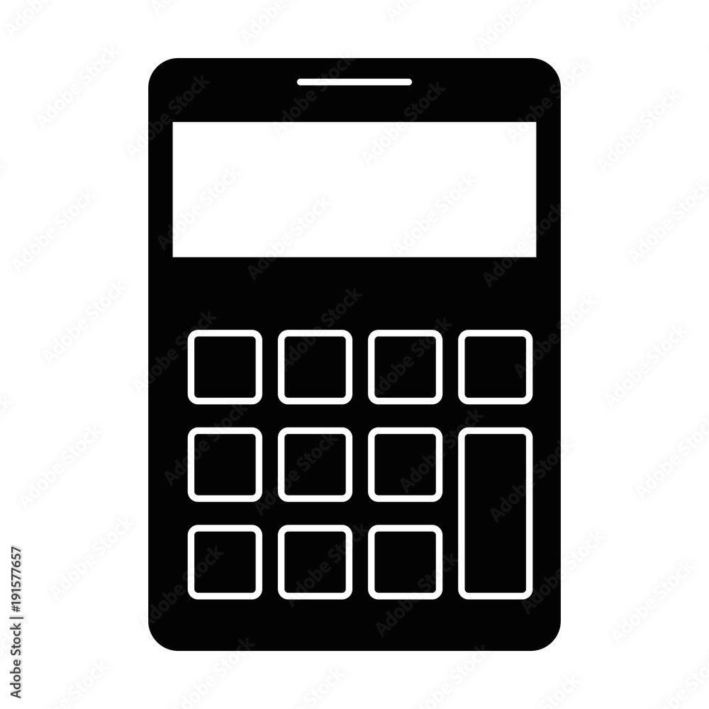 calculator math isolated icon vector illustration design