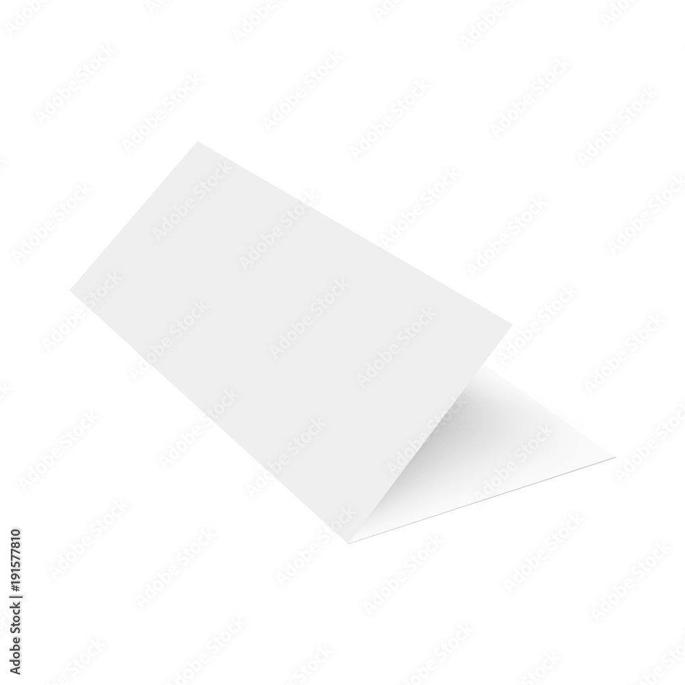 Opened magazine, business card, journal or booklet. Mock up for your design. Vector Opened magazine, business card, journal or booklet. Mock up for your design. Vector