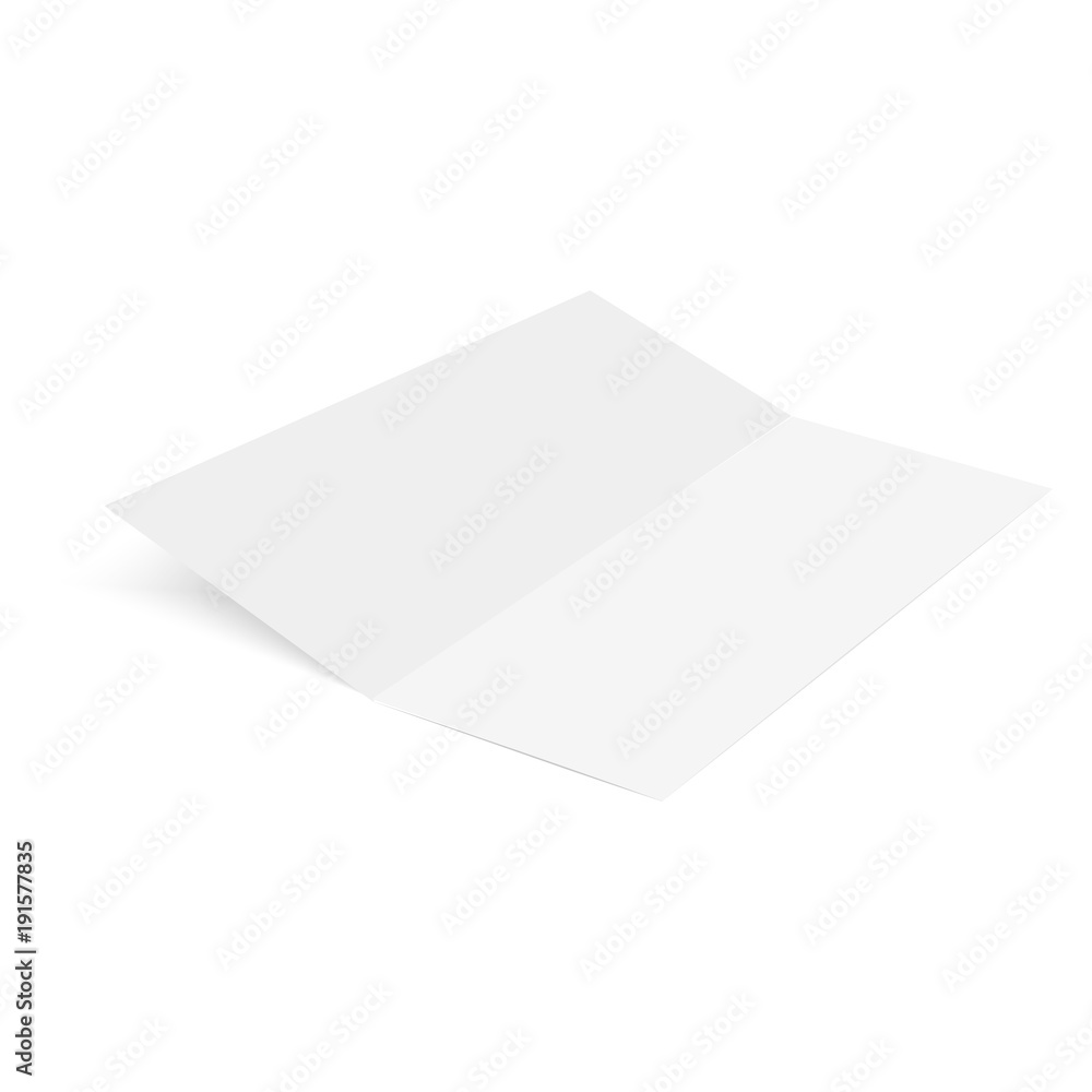 Opened magazine, business card, journal or booklet. Mock up for your design. Vector Opened magazine, business card, journal or booklet. Mock up for your design. Vector