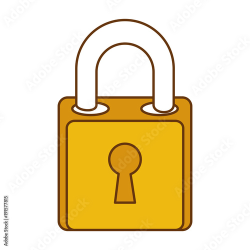 safe secure padlock icon vector illustration design