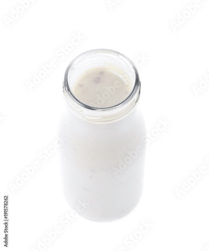 White sauce in a bottle isolated