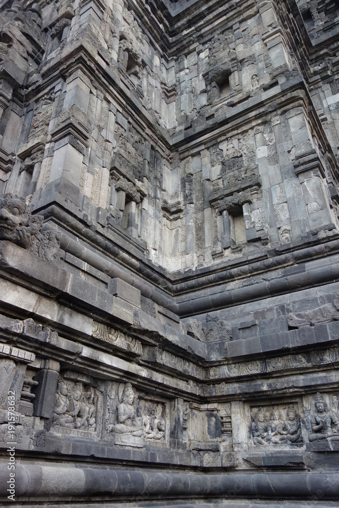 世界遺産 プランバナン寺院 レリーフ インドネシア ジャワ島 ジョグジャカルタ