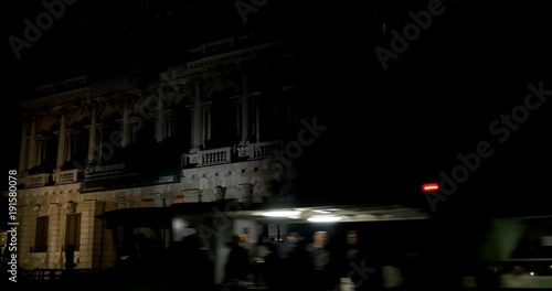 Venice Italy by boat at night photo