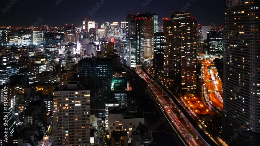 東京夜景 タイムラプス 東京夜景 タイムラプス