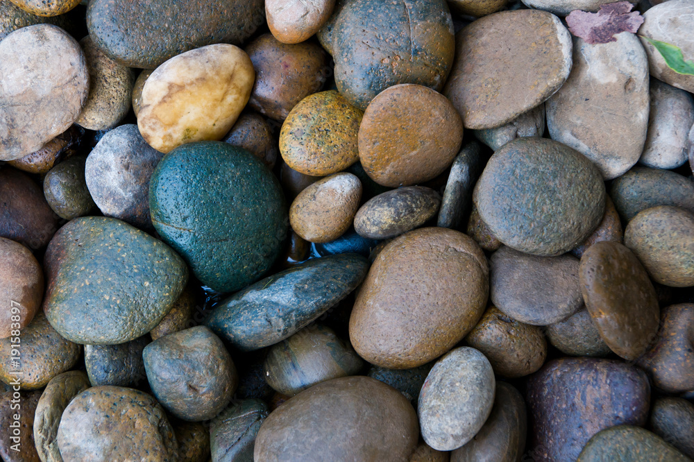 Abstract background with dry round pebble Abstract background with dry round pebble
