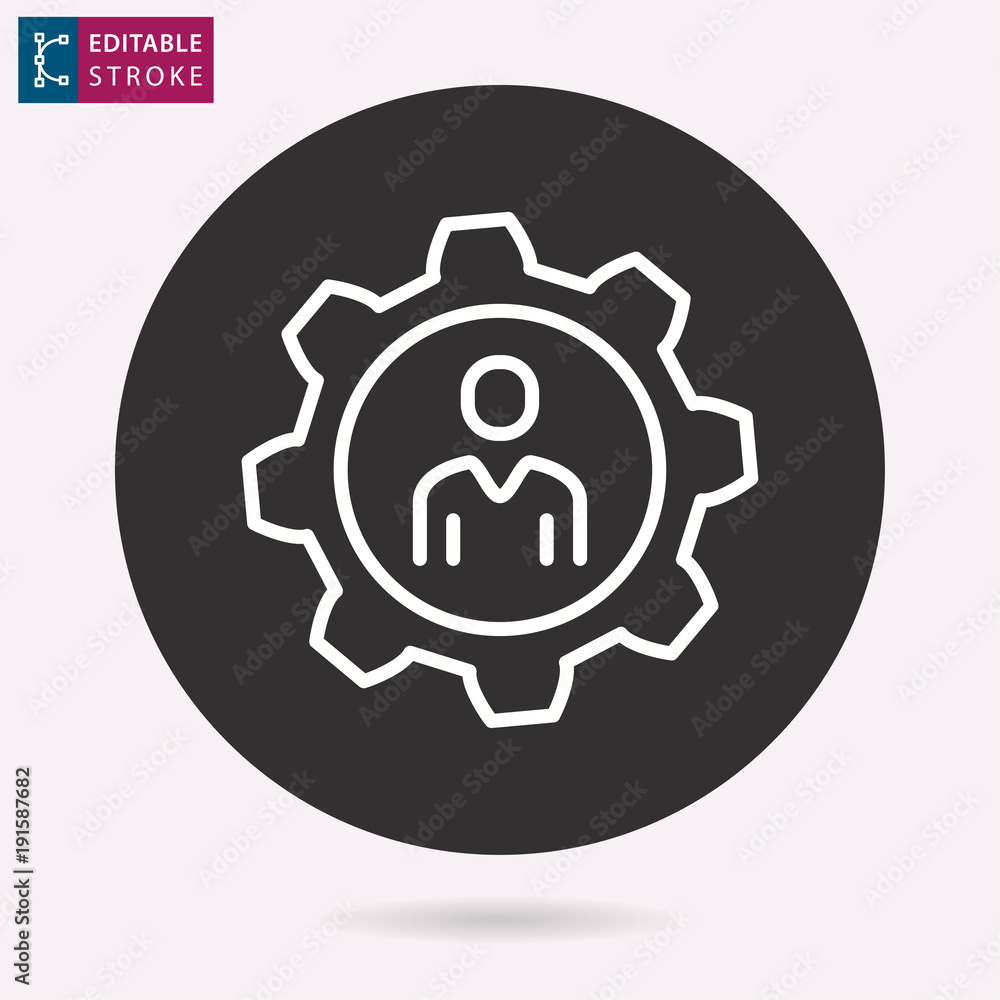 Management consulting line vector icon. Editable stroke. Management consulting line vector icon. Editable stroke.
