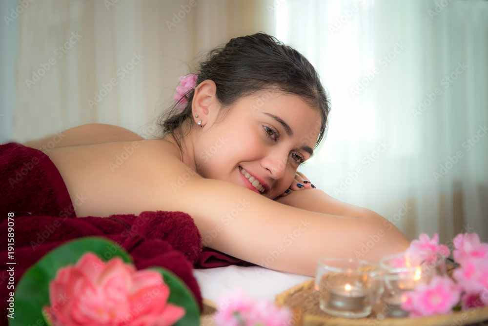 Sap Massage. Masseur doing massage with treatment sugar scrub on Asian woman body in the Thai spa lifestyle, so relax and luxury. Healthy Concept Sap Massage. Masseur doing massage with treatment sugar scrub on Asian woman body in the Thai spa lifestyle, so relax and luxury. Healthy Concept
