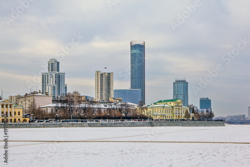 Embankment of the Iset. Ekaterinburg. Russia © aphonua