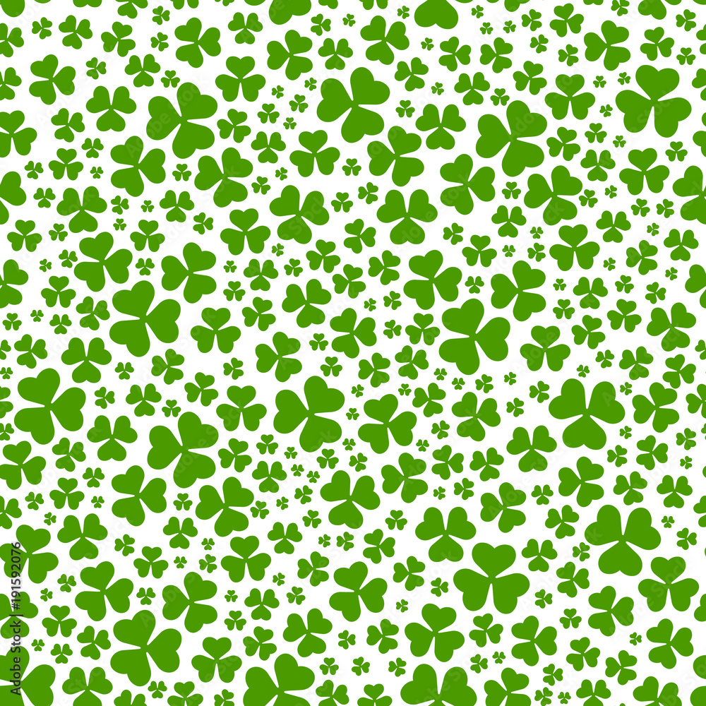 Happy Saint Patricks Day Background with clover leaves Happy Saint Patricks Day Background with clover leaves