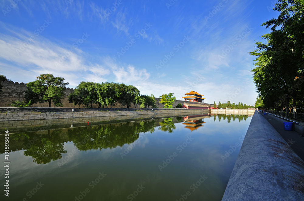 Fototapeta premium Beijing the imperial palace watchtower