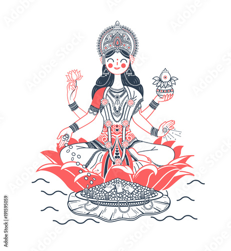 Icon godess Laxmi  print