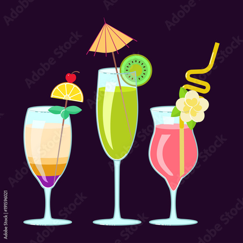 exotic alcoholic cocktails