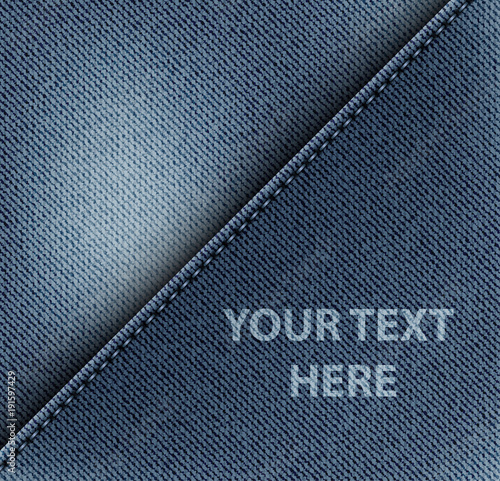 Diagonal jeans design