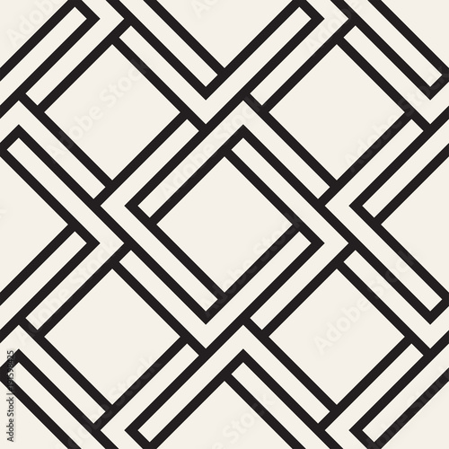 Vector seamless lattice pattern. Modern stylish texture with monochrome trellis. Repeating geometric grid. Simple design background...