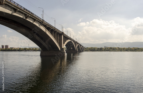 Bridge over river. Siberian city © Виктория Большагина