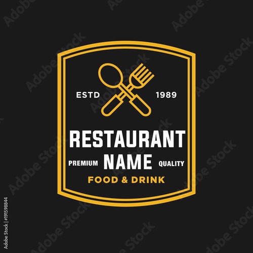 Restaurant-vector logo/icon illustration 