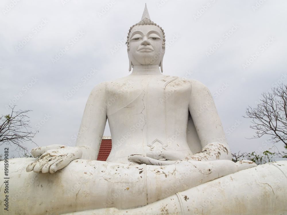 White Buddha in Lopburi Province White Buddha in Lopburi Province