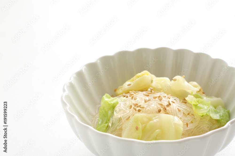 boiled cabbage and glass noodles asian salad boiled cabbage and glass noodles asian salad
