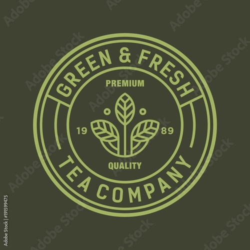 Tea-vector logo/icon illustration
