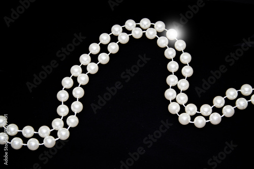 pearls isolated on white background