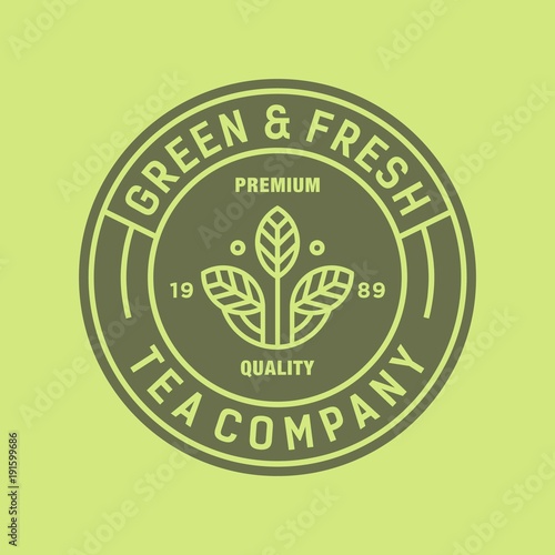 Tea-vector logo/icon illustration
