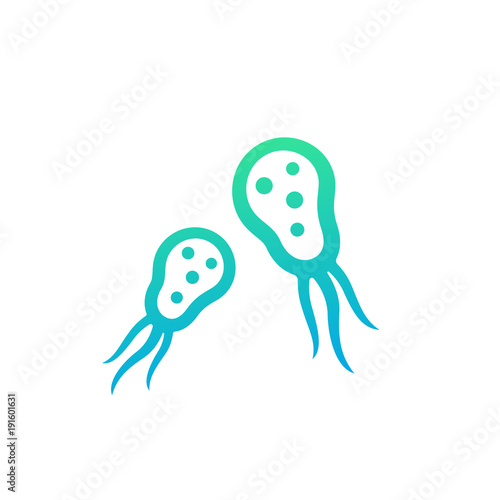 bacteria, microbes vector illustration