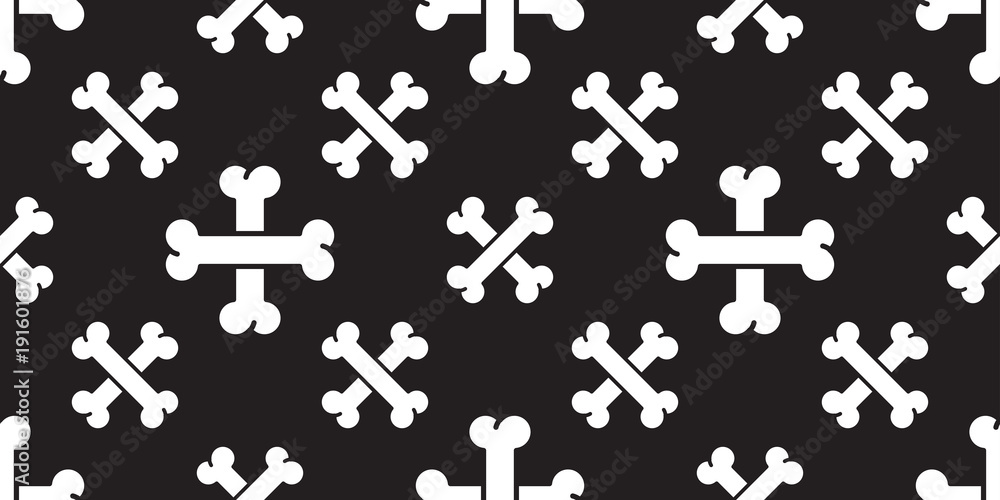 cross bone seamless pattern vector isolated dog bone wallpaper background illustration