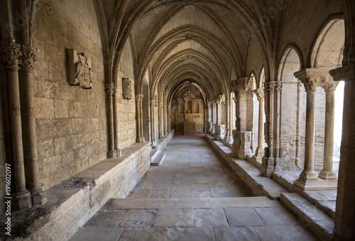 Romanesque Cloisters Church of Saint Trophime Cathedral in Arles. Provence,  France