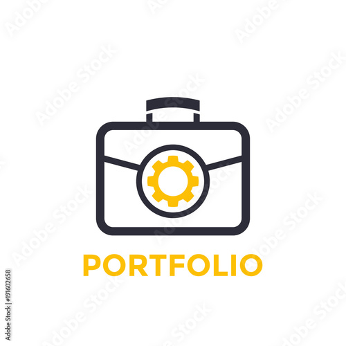 portfolio vector icon