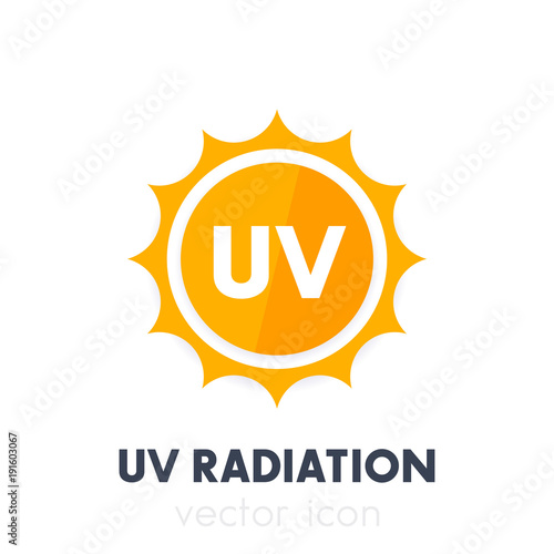 UV radiation, ultraviolet icon