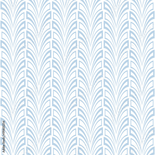 Abstract geometric pattern. A seamless vector background. Blue and white graphic pattern.