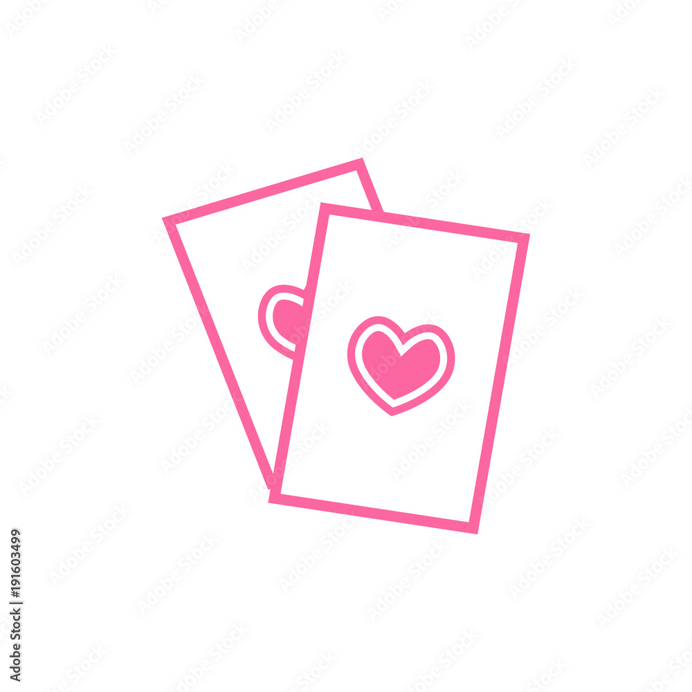 Cards of love graphic template
