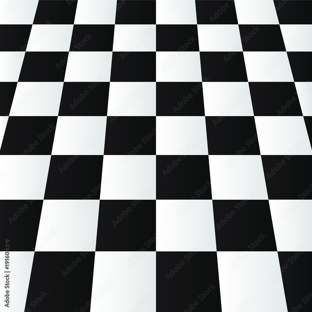 Realictic modern black white chess or checker board perspective background design vector illustration Realictic modern black white chess or checker board perspective background design vector illustration