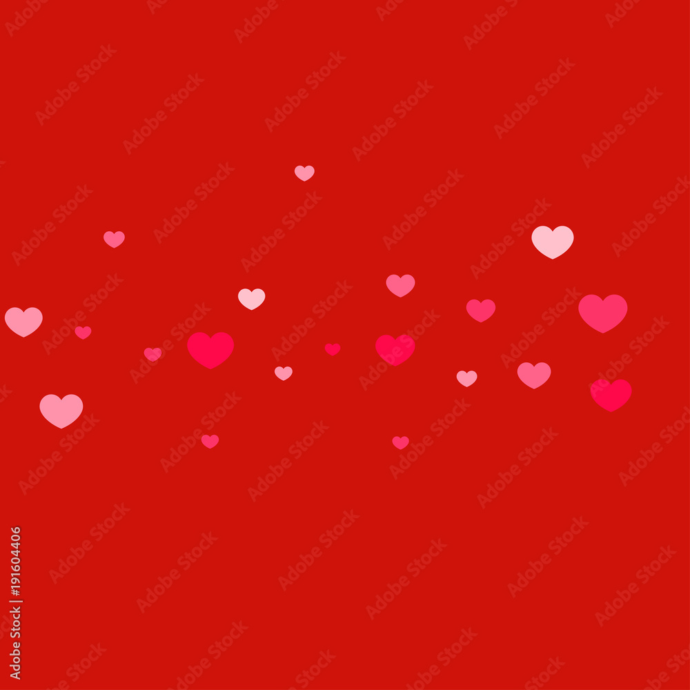 Heart confetti background.