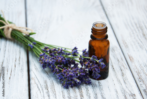 lavender oil with fresh lavender
