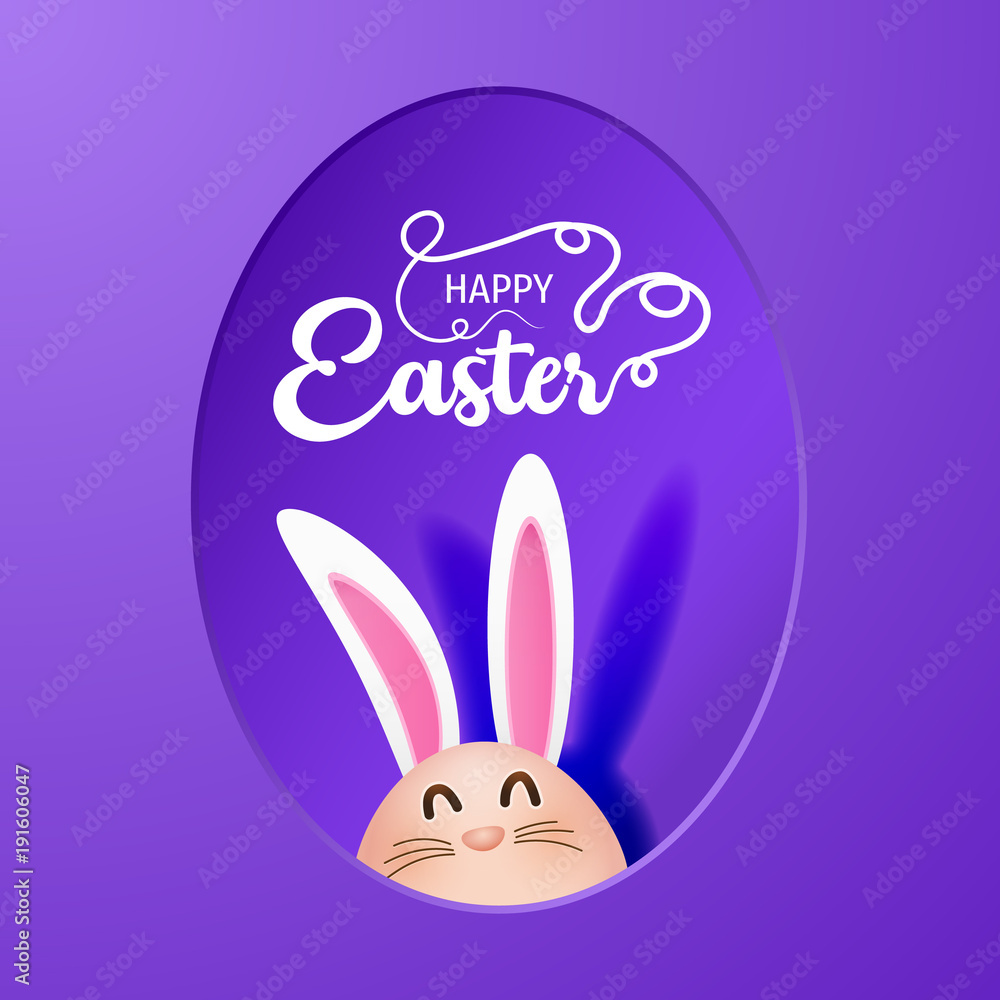 Happy easter image vector. Modern happy Easter background with colorful eggs, bunny, rubbit, and spring flower. Template Easter greeting card, vector. Happy easter image vector. Modern happy Easter background with colorful eggs, bunny, rubbit, and spring flower. Template Easter greeting card, vector.