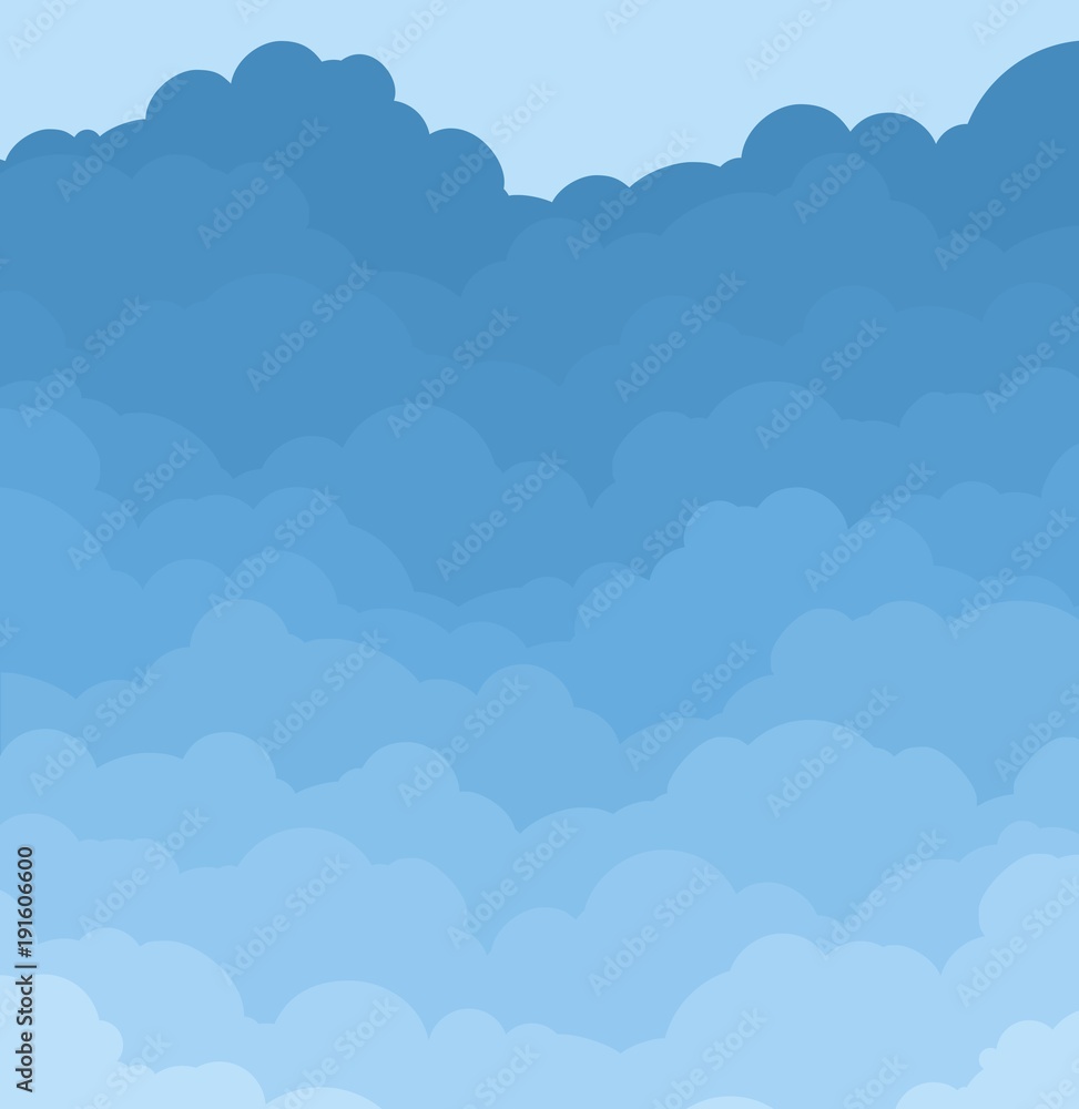 Background with clouds.