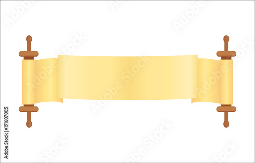 Scroll isolated on white background