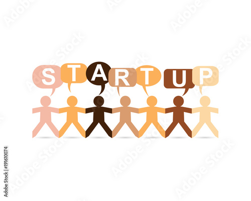 Start Up Paper People Speech