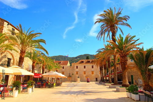 Straigrad town on Island Hvar, Croatia photo