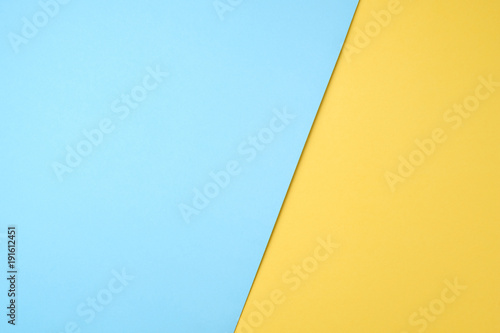 blue and yellow pastel paper color for background photo