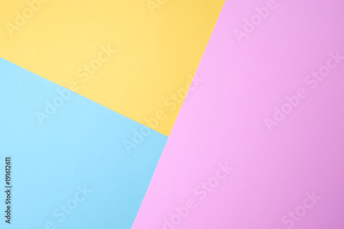 blue and yellow and purple pastel paper color for background