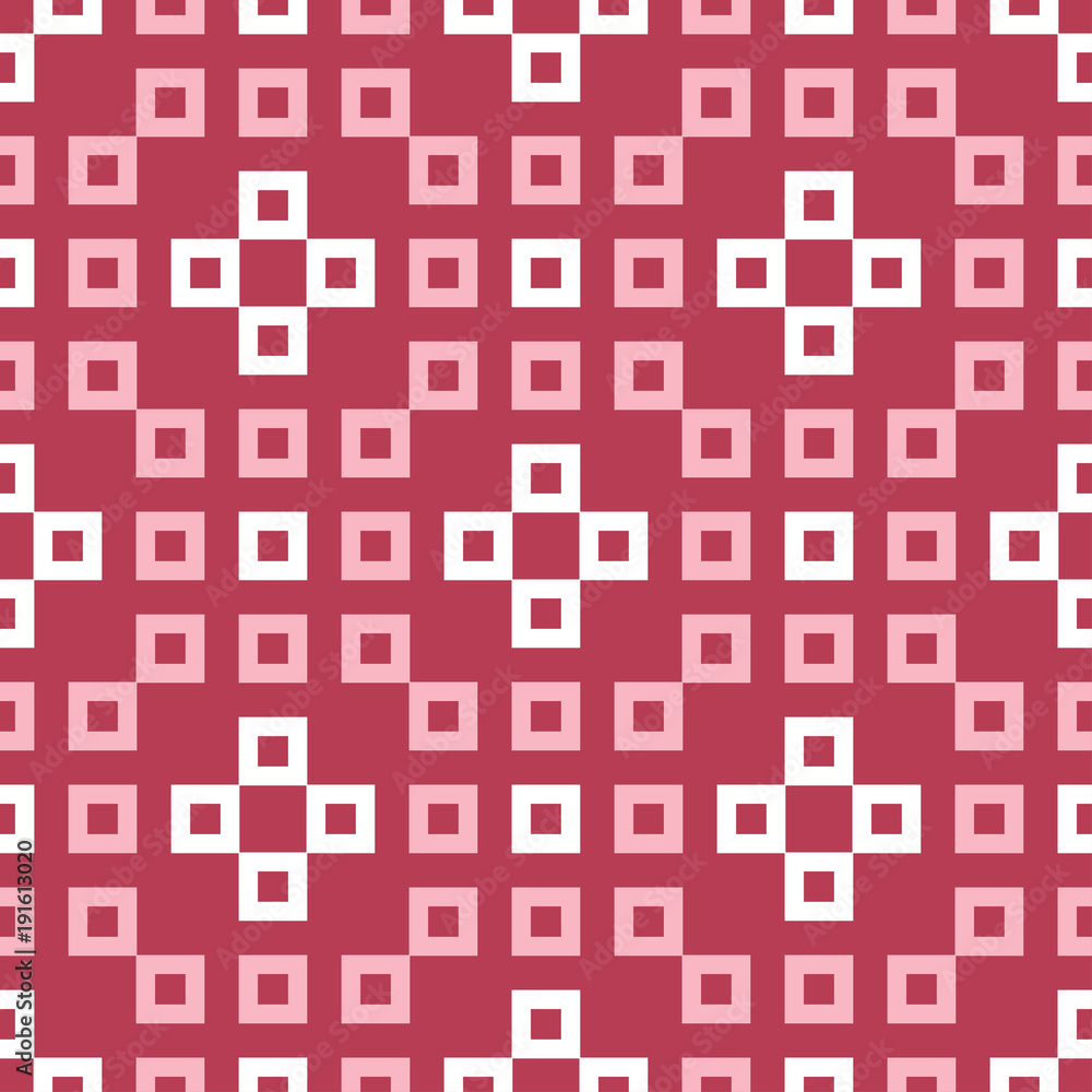 Red seamless background. Geometric pink and beige pattern Red seamless background. Geometric pink and beige pattern
